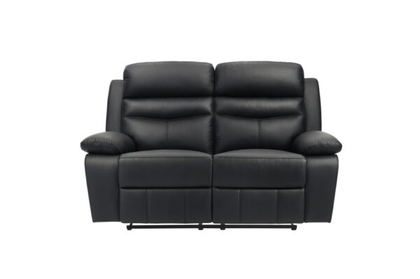 9628BLK Seating-Hancock Collection 2pc Set: Sofa, Love