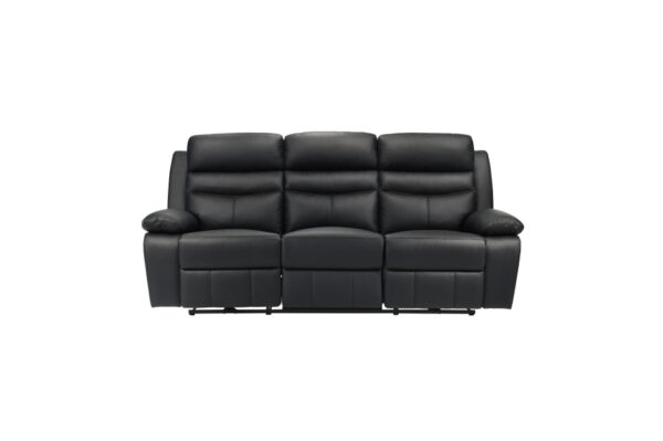9628BLK-PW Seating-Hancock Collection 2pc Set: Sofa, Love (Power)