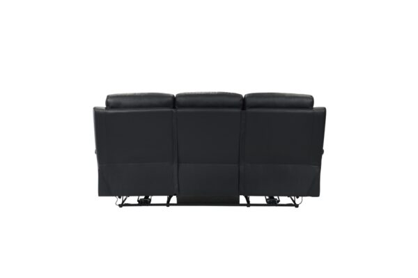 9628BLK-PW Seating-Hancock Collection 2pc Set: Sofa, Love (Power)