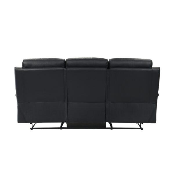 9628BLK-3 Double Reclining Sofa