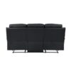 9628BLK Seating-Hancock Collection 2pc Set: Sofa, Love