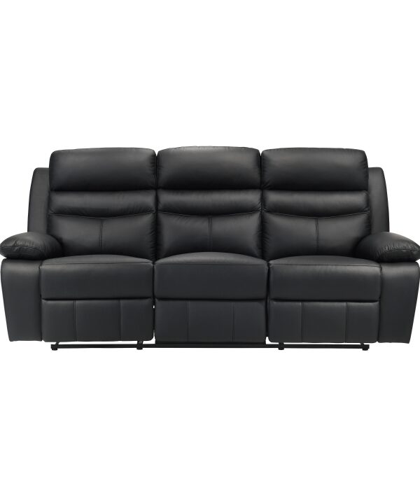 9628BLK-3 Double Reclining Sofa