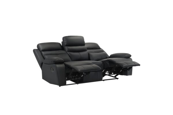 9628BLK Seating-Hancock Collection 2pc Set: Sofa, Love