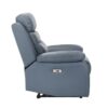 9628BUE-PW Seating-Hancock Collection 2pc Set: Sofa, Love (Power)