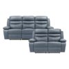 9628BUE Seating-Hancock Collection 2pc Set: Sofa, Love