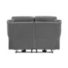 9629DGY-PW Seating-Laconia Collection 2pc Set: Sofa, Love (Power)