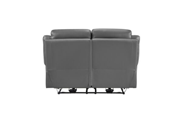 9629DGY-PW Seating-Laconia Collection 2pc Set: Sofa, Love (Power)