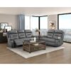 9629DGY-3 Double Reclining Sofa