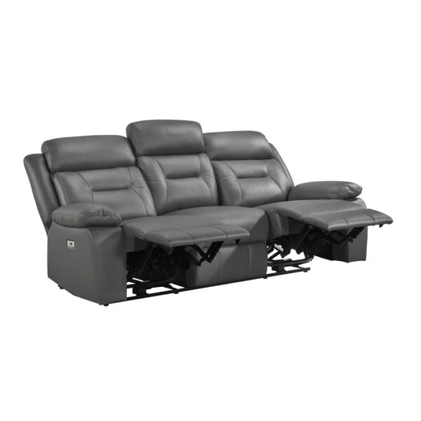 9629DGY-3PW Power Double Reclining Sofa
