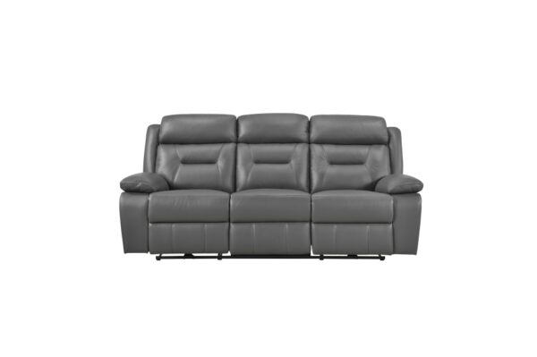 9629DGY-PW Seating-Laconia Collection 2pc Set: Sofa, Love (Power)