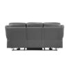 9629DGY-PW Seating-Laconia Collection 2pc Set: Sofa, Love (Power)