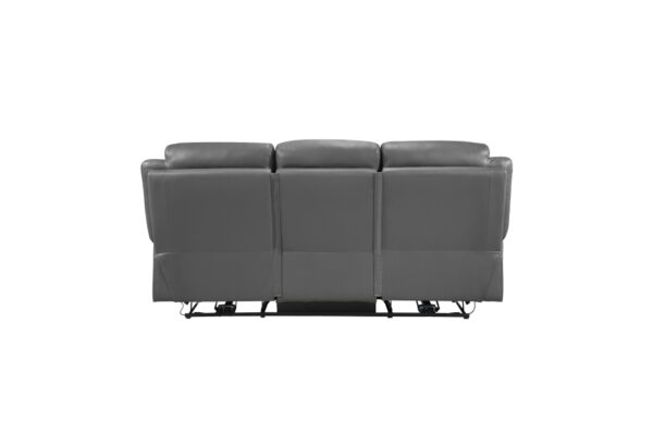 9629DGY-PW Seating-Laconia Collection 2pc Set: Sofa, Love (Power)