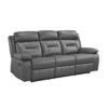 9629DGY-3 Double Reclining Sofa