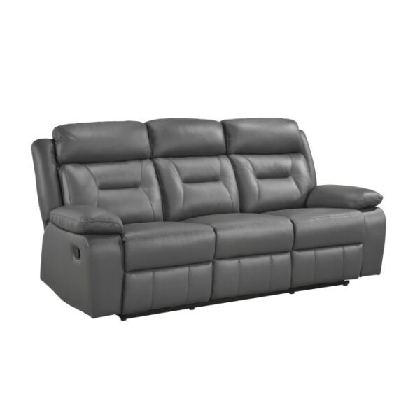 9629DGY-3 Double Reclining Sofa