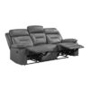 9629DGY-3 Double Reclining Sofa