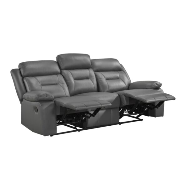 9629DGY-3 Double Reclining Sofa