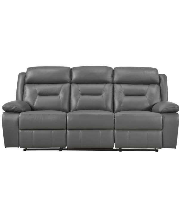 9629DGY-3 Double Reclining Sofa
