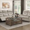 9629LTE-PW Seating-Laconia Collection 2pc Set: Sofa, Love (Power)