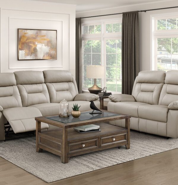 9629LTE Seating-Laconia Collection 2pc Set: Sofa, Love