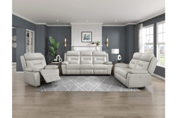 9629SVE-PW Seating-Laconia Collection 2pc Set: Sofa, Love (Power)