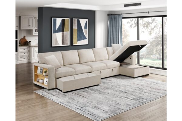 9630BE Seating-Pompano Collection Sectional with Right Chaise,...