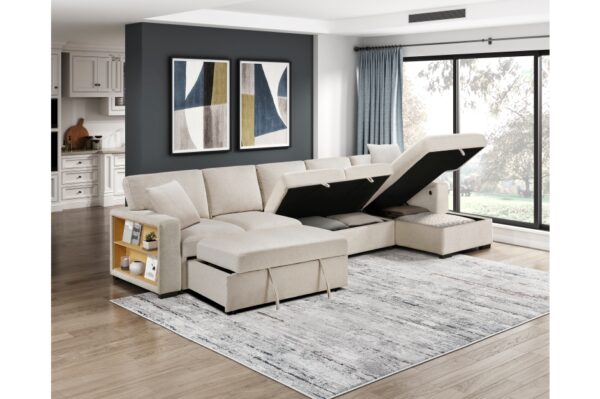 9630BE Seating-Pompano Collection Sectional with Right Chaise,...