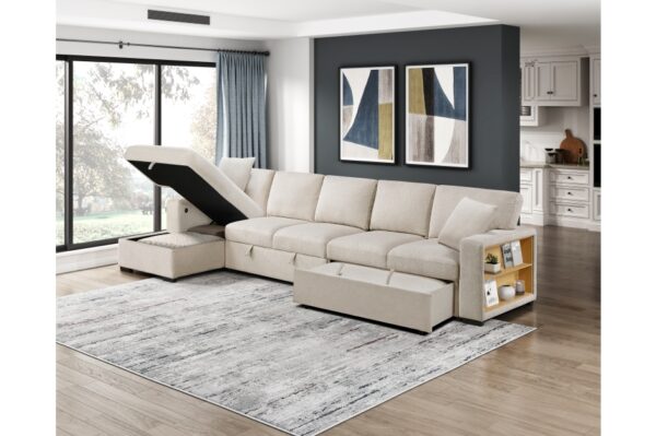 9630BE Seating-Pompano Collection Sectional with Right Chaise,...
