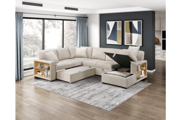 9630BE Seating-Pompano Collection Sectional with Right Chaise,...