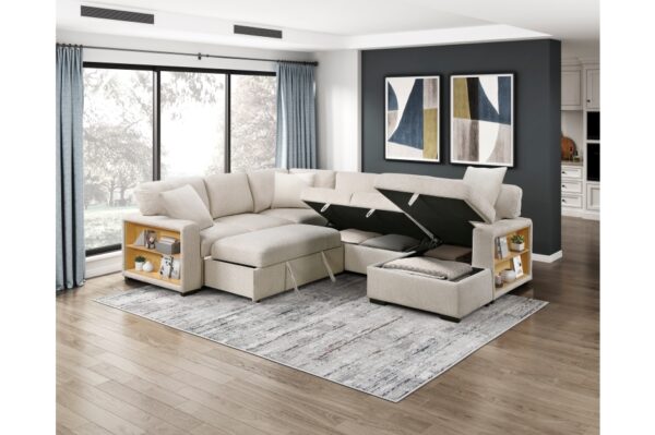 9630BE Seating-Pompano Collection Sectional with Right Chaise,...