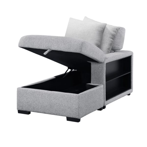 9630GY*42LRC Sectional with Right Chaise,...