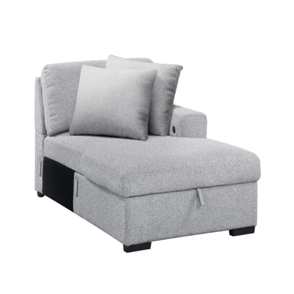 9630GY*42LRC Sectional with Right Chaise,...