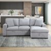 9630GY Seating-Pompano Collection Sectional with Left Chaise, ...