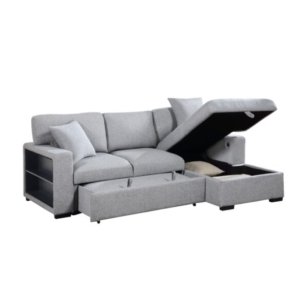 9630GY*22LRC Sectional with Right Chaise,...