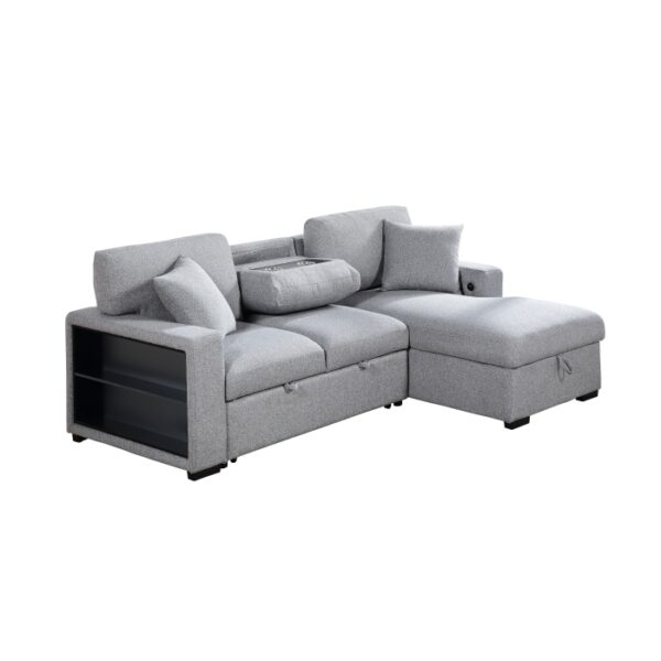 9630GY*22LRC Sectional with Right Chaise,...