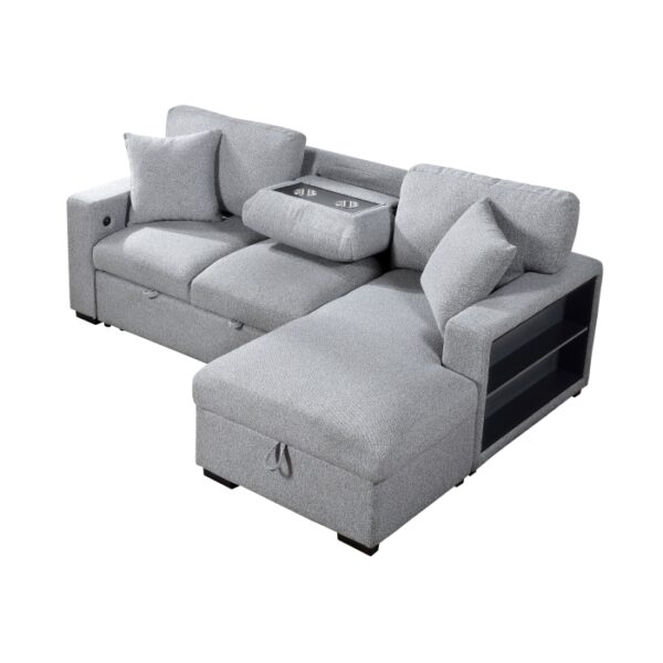 9630GY*22LRC Sectional with Right Chaise,...