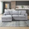 9630GY Seating-Pompano Collection Sectional with Left Chaise, ...