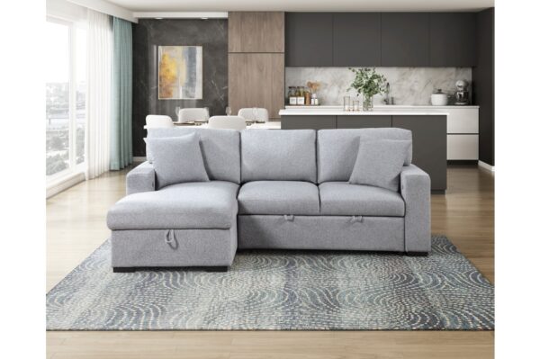 9630GY Seating-Pompano Collection Sectional with Left Chaise, ...