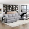 9630GY Seating-Pompano Collection Sectional with Left Chaise, ...