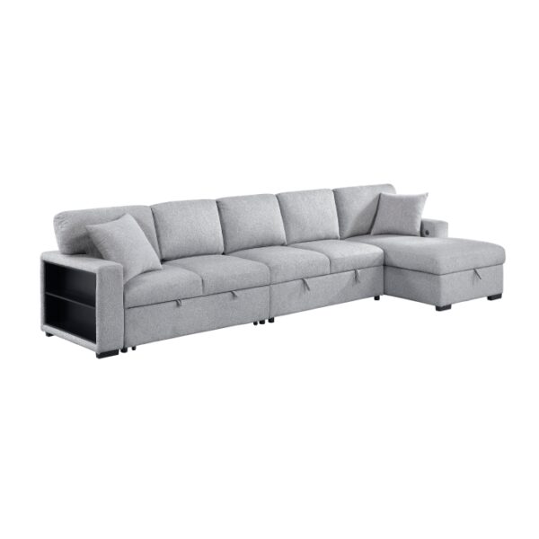 9630GY*32LRC Sectional with Right Chaise,...