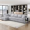 9630GY Seating-Pompano Collection Sectional with Left Chaise, ...