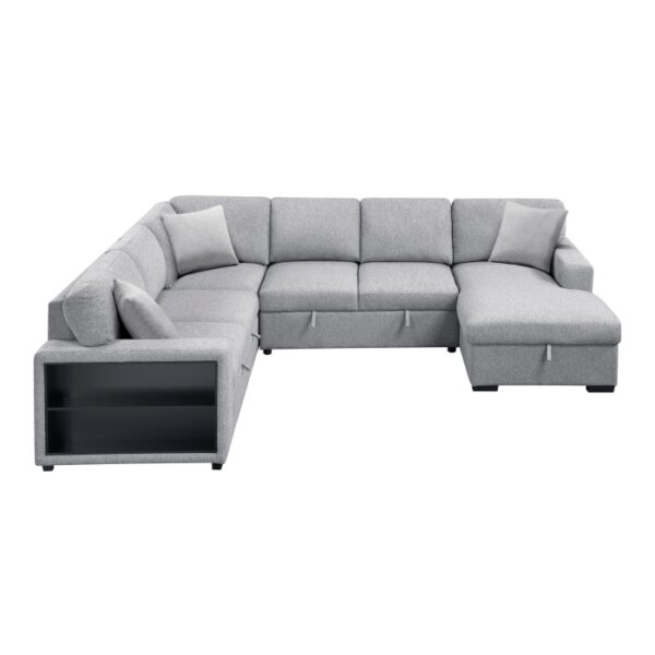 9630GY*42LRC Sectional with Right Chaise,...