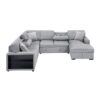 9630GY*42LRC Sectional with Right Chaise,...