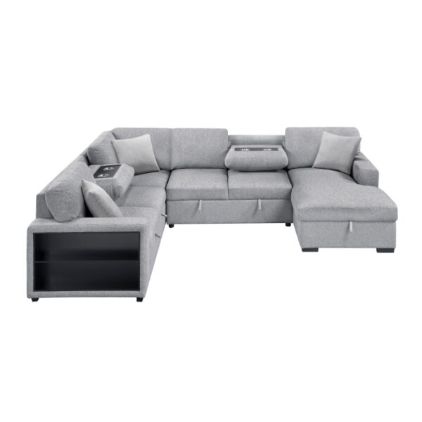 9630GY*42LRC Sectional with Right Chaise,...