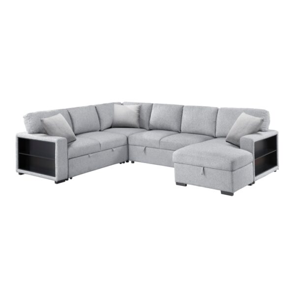 9630GY*42LRC Sectional with Right Chaise,...