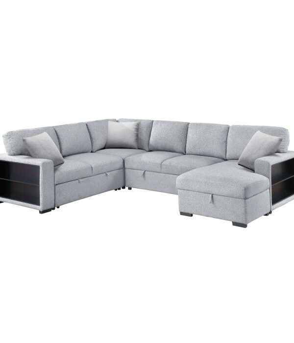 9630GY*42LRC Sectional with Right Chaise,...
