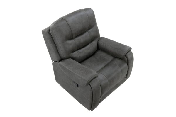 9634DGY Seating-Oberon Collection 2pc Set: Sofa, Love