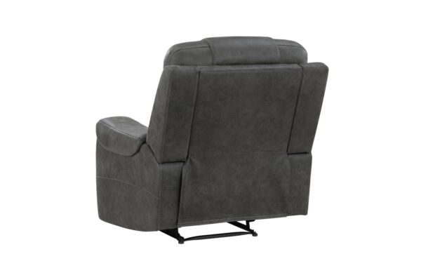 9634DGY Seating-Oberon Collection 2pc Set: Sofa, Love
