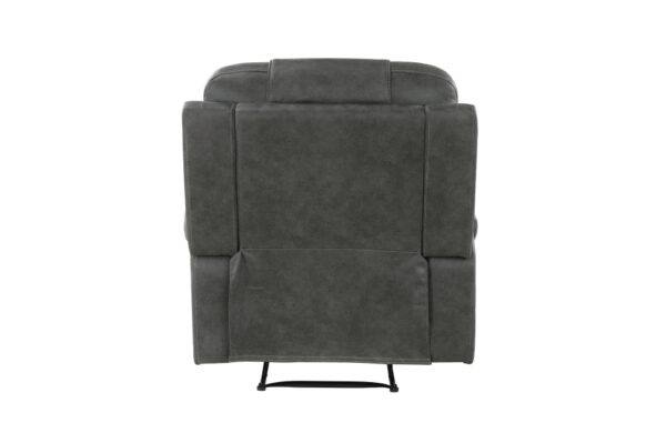 9634DGY Seating-Oberon Collection 2pc Set: Sofa, Love