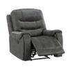 9634DGY Seating-Oberon Collection 2pc Set: Sofa, Love