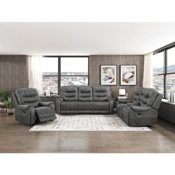 9634DGY-3 Double Reclining Sofa